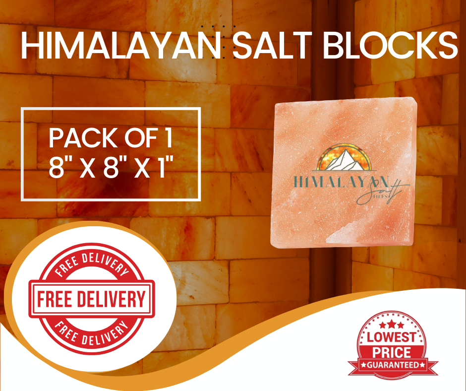 HST Himalayan Salt Blocks 8" x 8" x 1"