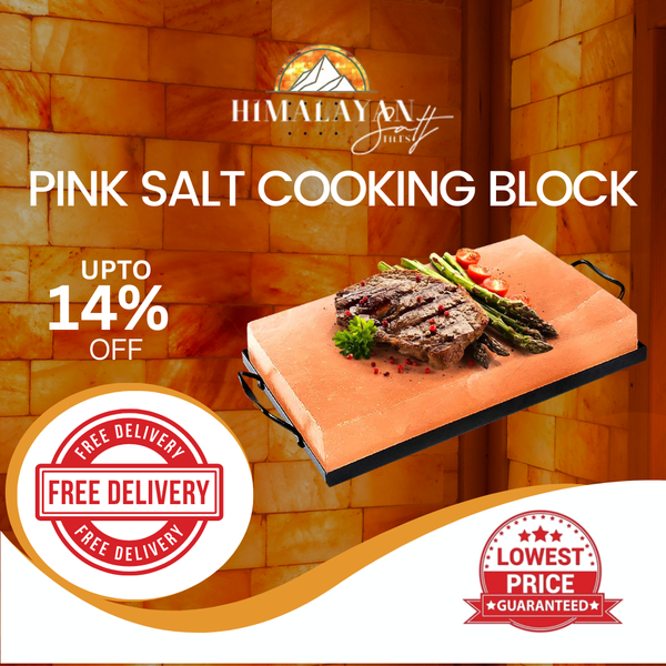 Himalayan Pink Salt Cooking Block 12" x 8" x 1.5" Pack of 1