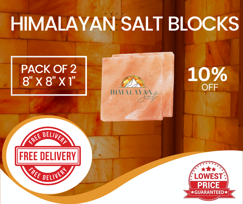 HST Himalayan Salt Blocks 8" x 8" x 1"