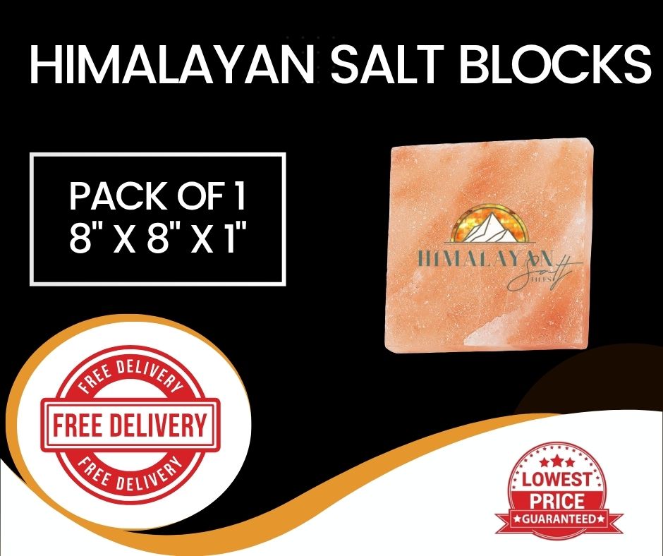 HST Himalayan Salt Blocks 8" x 8" x 1"