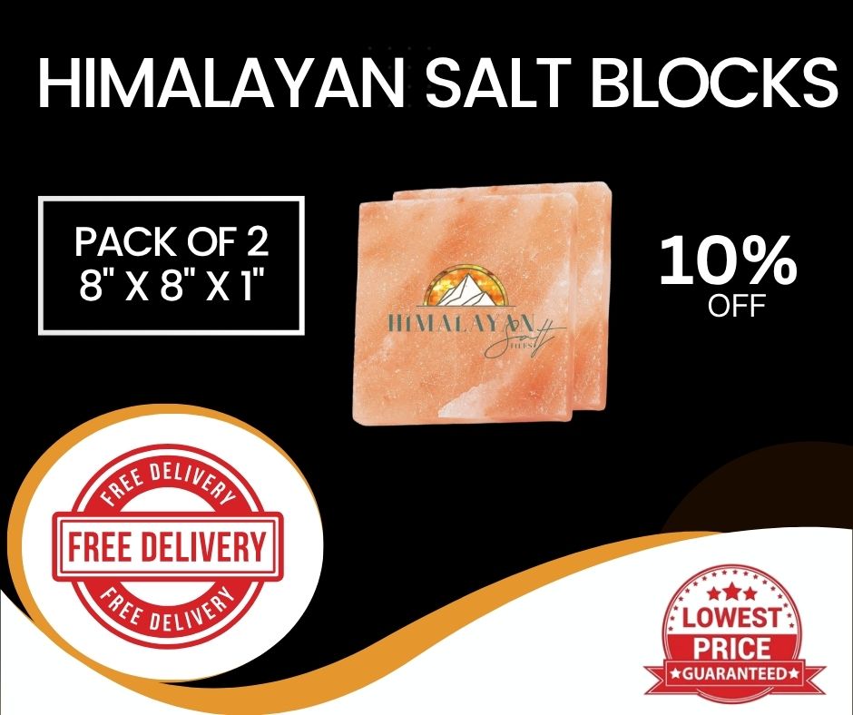 HST Himalayan Salt Blocks 8" x 8" x 1"