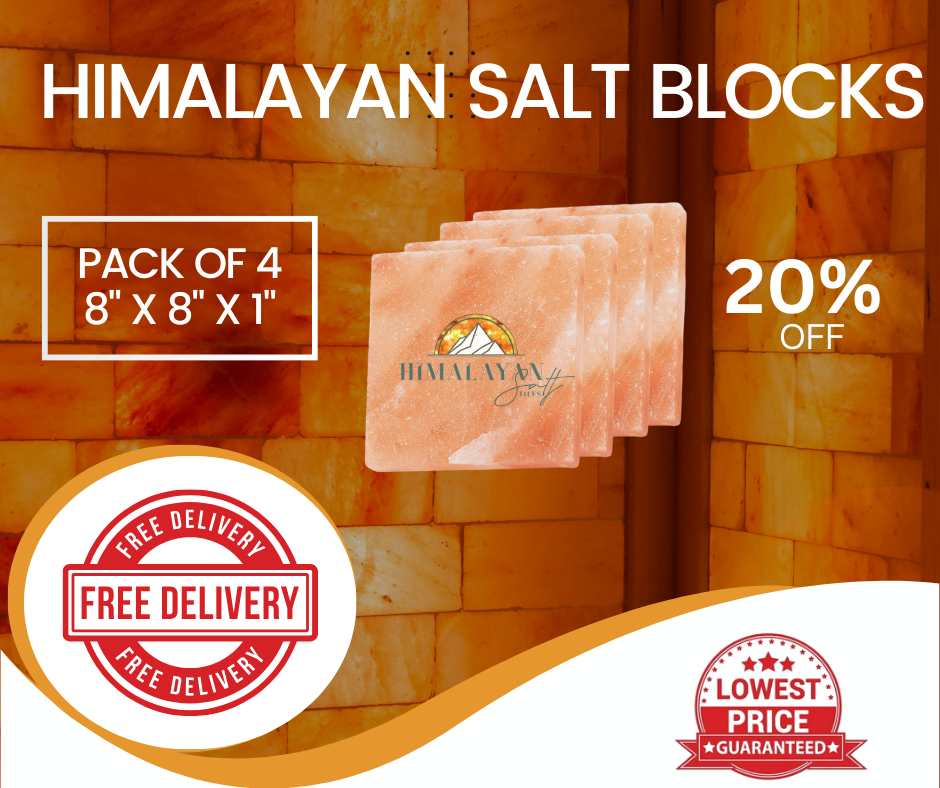 HST Himalayan Salt Blocks 8" x 8" x 1"