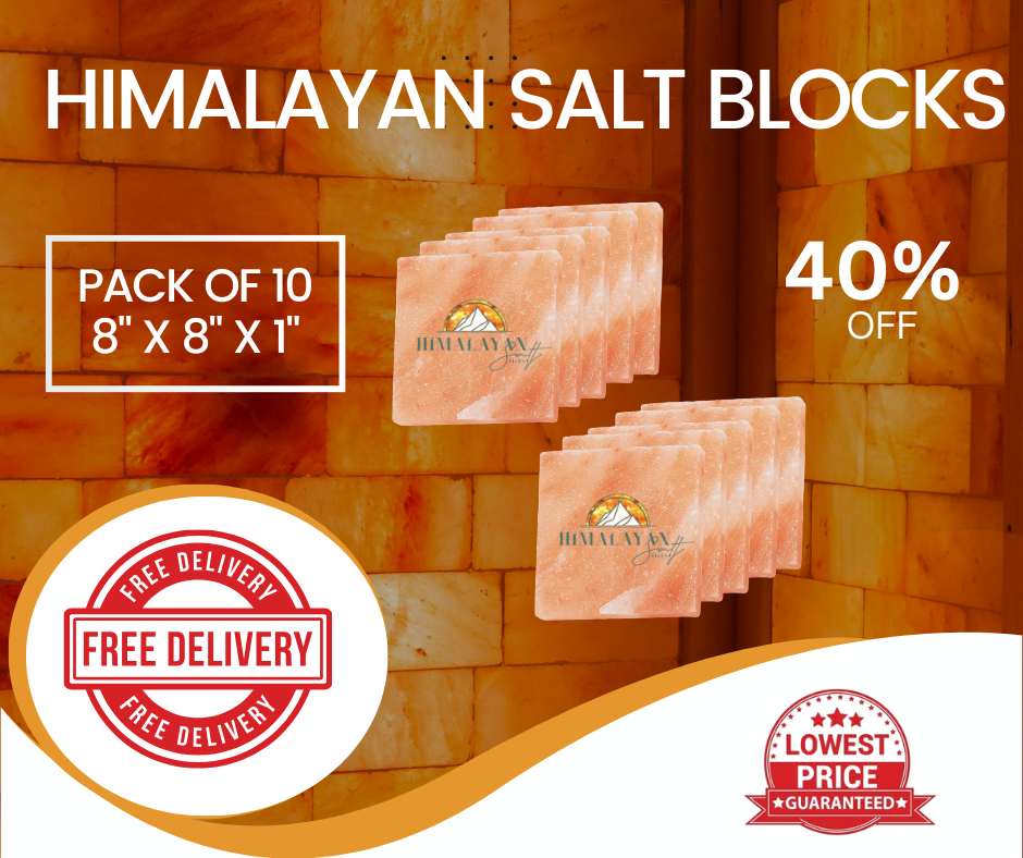 HST Himalayan Salt Blocks 8" x 8" x 1"