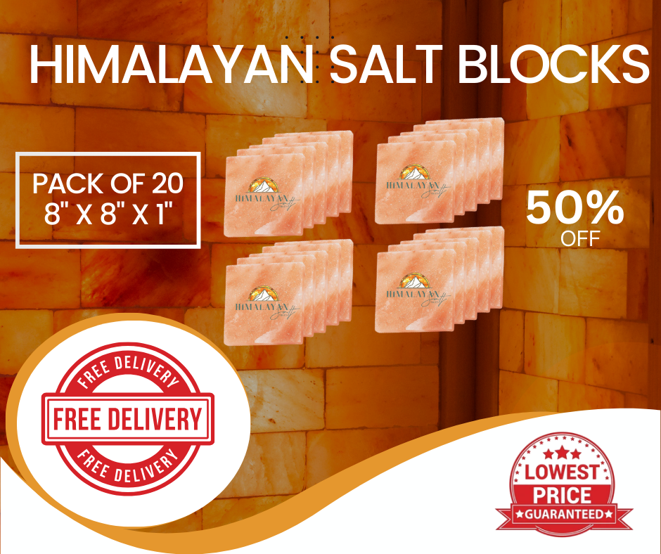 HST Himalayan Salt Blocks 8" x 8" x 1"