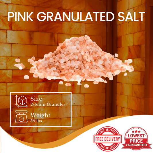 HST Himalayan Pink Granulated Salt – 55lbs Bag