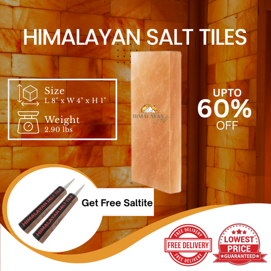 Himalayan Salt Tiles 8”x4”X1”