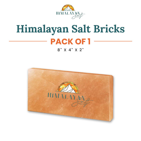 Himalayan Salt Bricks 8”x4”X2 - Pack Of 1