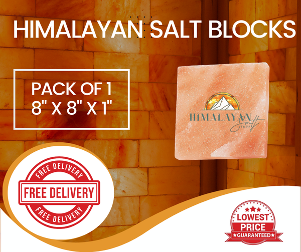 HST Himalayan Salt Blocks 8" x 8" x 1"