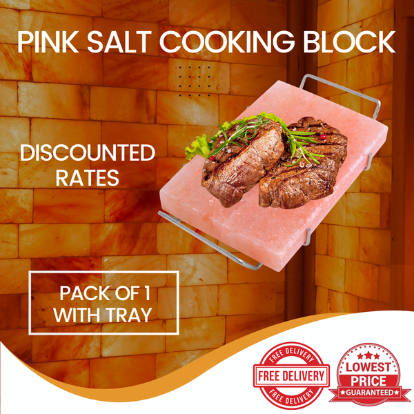 Himalayan Pink Salt Cooking Block 12" x 8" x 1.5" Pack of 1