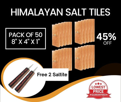 HST Himalayan Salt Tiles 8”x4”X1”
