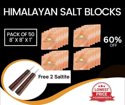 HST Himalayan Salt Blocks 8" x 8" x 1"