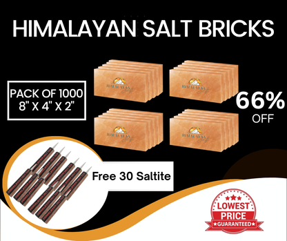 Himalayan Salt Bricks 8”x4”X2