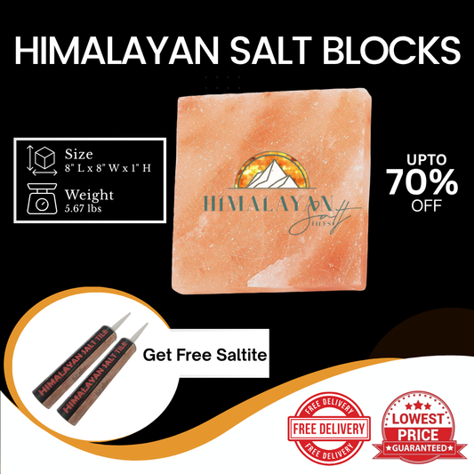 HST Himalayan Salt Blocks 8" x 8" x 1"
