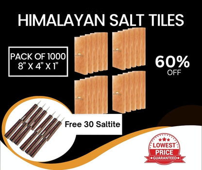 HST Himalayan Salt Tiles 8”x4”X1”
