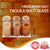 Himalayan Salt Tequila Shot Glass set of 6 made from natural pink salt, handcrafted reusable shot glasses with smooth carved finish for serving tequila and drinks